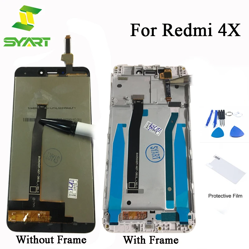 LCDS для XIAOMI Redmi 4X ЖК рамка полный дисплей сенсорный экран дигитайзер панель сборка