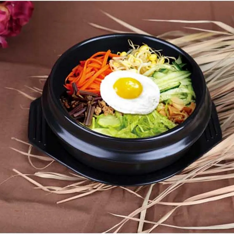 Корейская кухня Dolsot каменная миска для Bibimbap Jjiage керамические суповые пиалы лапши