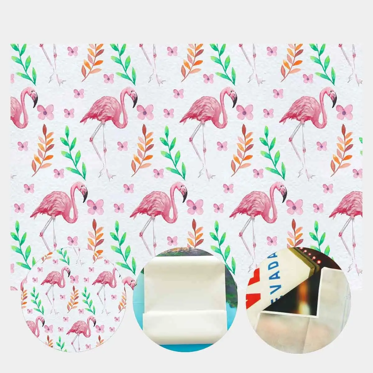 

7x5ft Flamingo Backdrop Leaf Petal Flamingo Photography Background and Photography Studio Backdrop Props