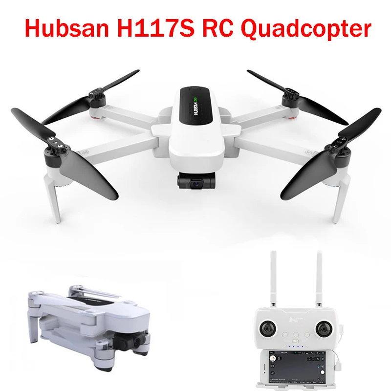 Квадрокоптер Hubsan H117S Радиоуправляемый Zino GPS Wi Fi 1 км FPV с широкоугольной HD камерой 4K