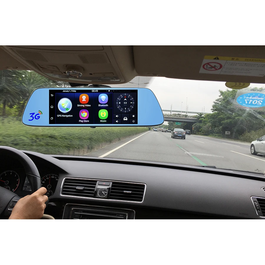 Udricare 7 дюймов Android GPS навигации видеорегистратор Регистраторы HD 1080 P Bluetooth телефон