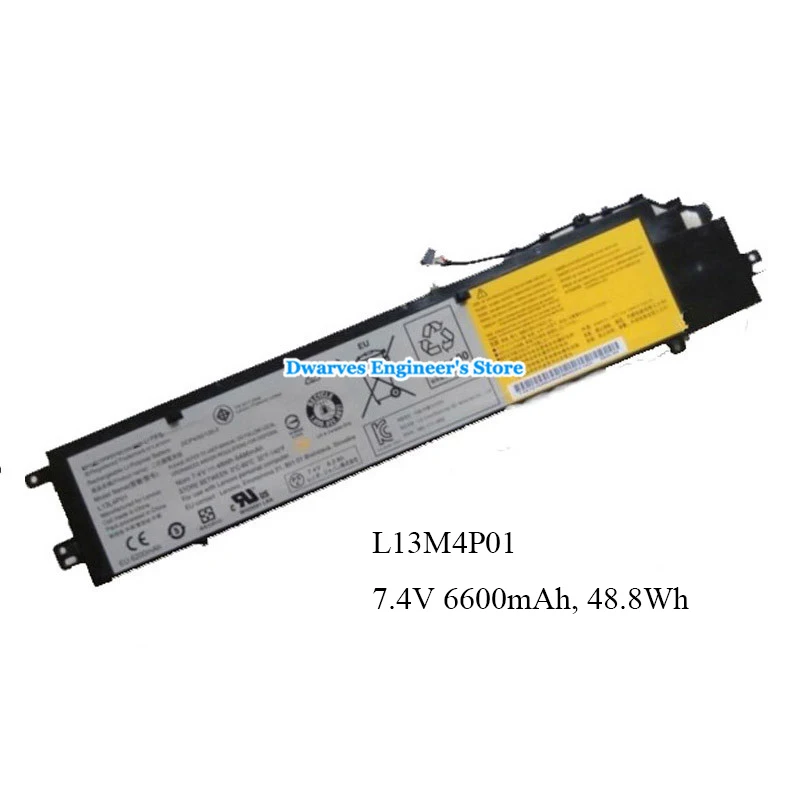 6600 мАч 48.8Wh L13M4P01 батарея для Lenovo Y40 80 70 S41 ISE ITH L13C4P01 L13L4P01|Аккумуляторы ноутбуков| |