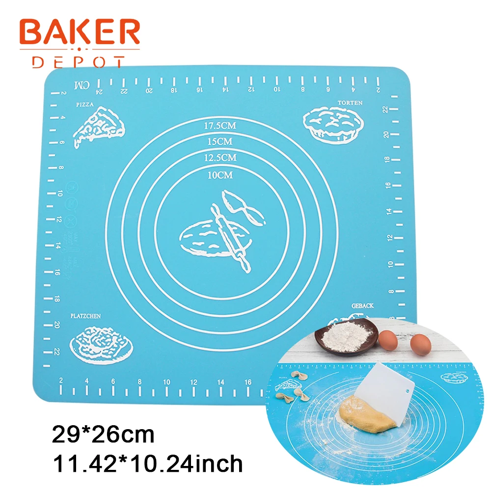 CDSM-015 BAKER DEPOT силиконовый коврик Макарон Торт Кондитерские формы для печенья изоляционный коврик торт выпечки печи коврики круглый Сердце Медведь Макаронный коврик - Цвет: CDSM-015