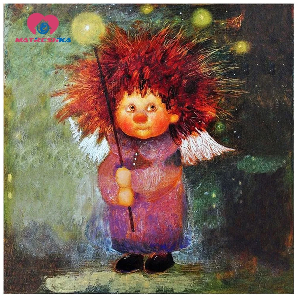 Алмазная вышивка Детская фея стразы алмазная мозаика полный дисплей наборы