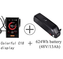 C18 48V 13Ah ЕС NZ CA нет налога! 48V 750W Bafang BBS02B середине приводной двигатель комплект для переоборудования электрического велосипеда с 13Ah/15Ah Электрический велосипед Батарея - Цвет: C18 48V 13Ah
