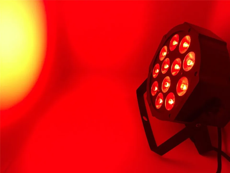 CREE RGBWA UV 12x18 Вт светодиодный плоский светильник SlimPar Quad Luce 6в1 светодиодный DJ сценический светильник dmx luce della lampada 6/10 channes