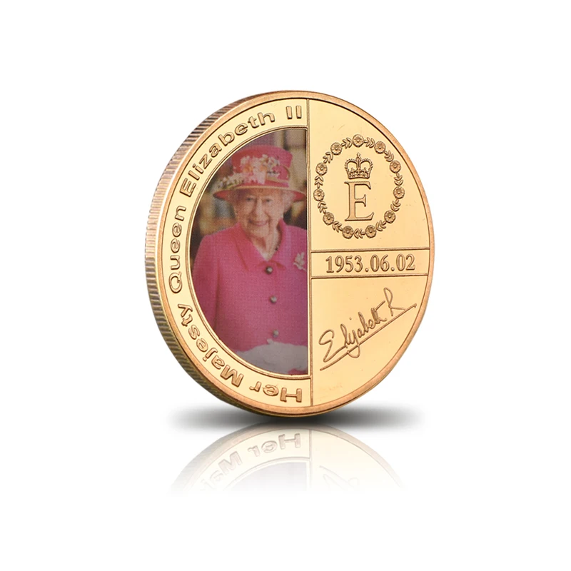 WR Англия Ее Величество королева елизания II коллекция монета 40*3 мм чистая