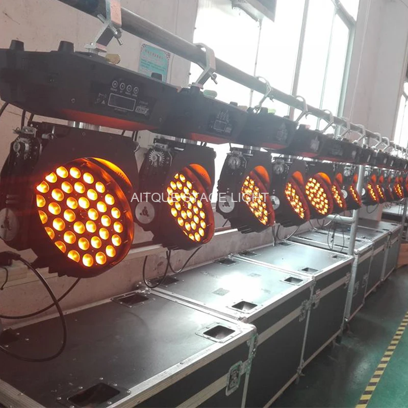 (6 огней + чехол) сценические лампы для мытья led 36x15 Вт zoom moving head wash rgbwa 5in1 flight