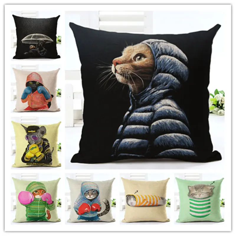 2017 наволочка для подушки с мультяшным принтом домашний декор 43x4 3 см/17x17 ''