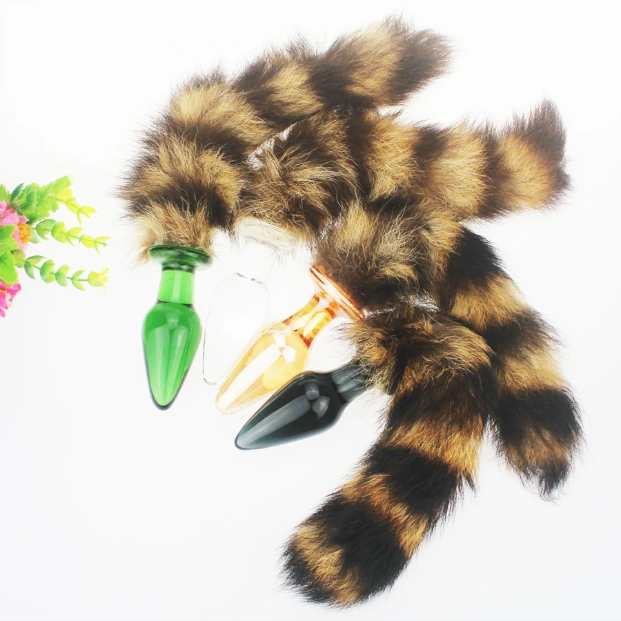 huge Butt Plug sex toy for women Game fox tail backyard Stimulating sexy girls Glass Anal nightlife cat Tails couple Cosplay | Красота и