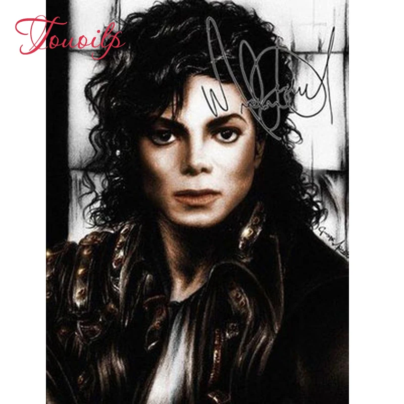 TOUOILP Full Square/Round Drill 5D DIY Diamond Painting &quotRock star Mike Jackson&quot Embroidery Cross Stitch Mosaic Home Decor Gift | Дом и