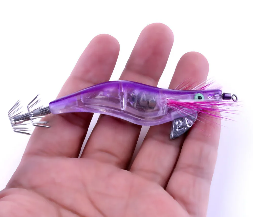 Новый 6 шт. светодиодный световой креветок приманка кальмара Ночная рыбалка на