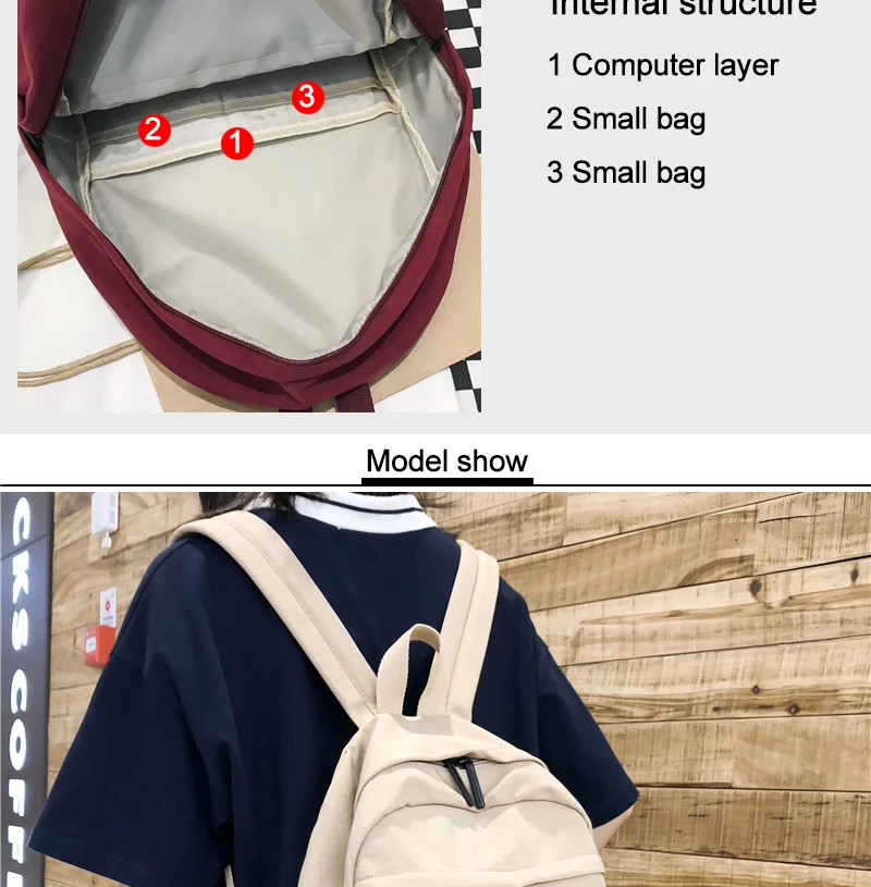 DCIMOR New waterproof nylon Women Backpack Large capacity Schoolbags for Teenage girls Travel Backpack Fashion Book Bag Mochila