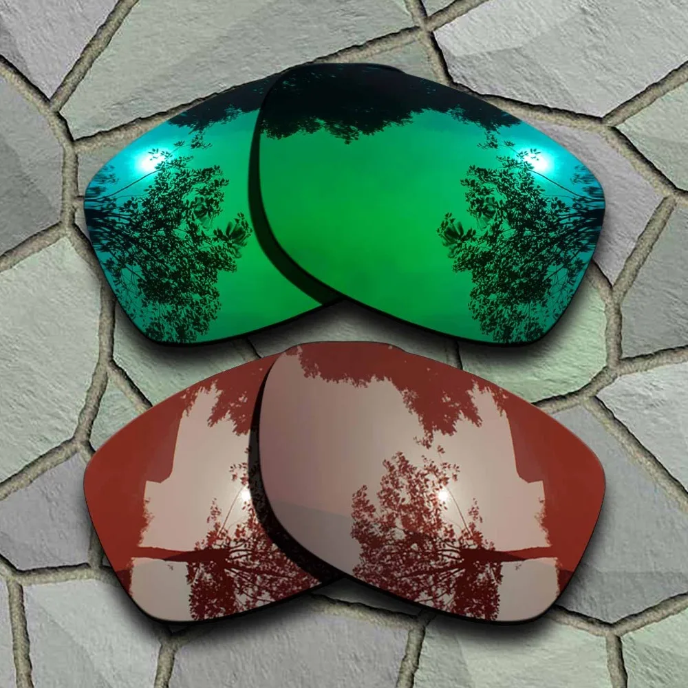 

Jade Green&Bronze Brown Sunglasses Polarized Replacement Lenses for Oakley Jupiter Squared