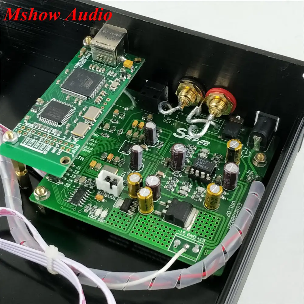 ES9038 ES9038Q2M ЦАП Декодер совета Поддержка IIS DSD DOP 384 кГц с Amanero USB|Усилители мощности| |