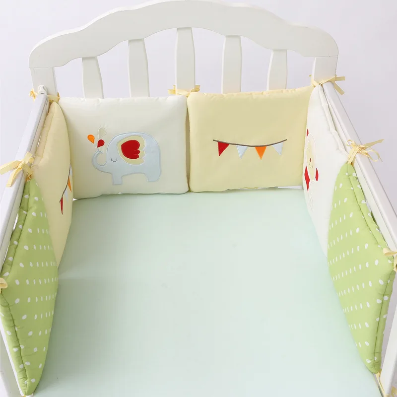 

SUNVENO Comfortable Baby Bed Bumper Cartoon Bumpers For Baby Bed Crib Cotton Infant Bumper 6pcs/Set Bedding set