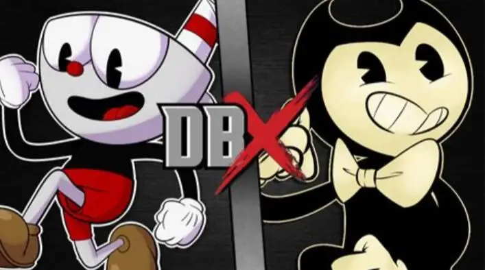 Ручная работа брендовая живопись поп арт Cuphead vs Bendy DBX на холсте хорошо для