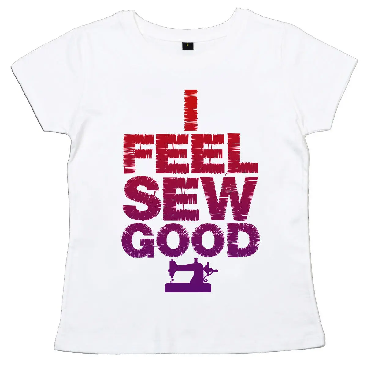 Забавная швейная футболка I Feel Sew Good для девушек машина | Женская одежда