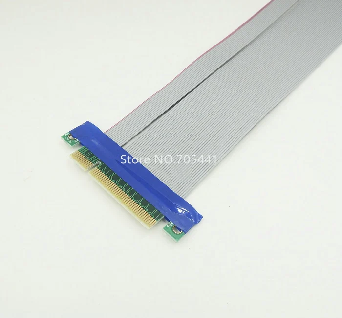 PCI Express e 8X к 16X расширитель платы ленточный кабель 50 шт./лот Бесплатная доставка