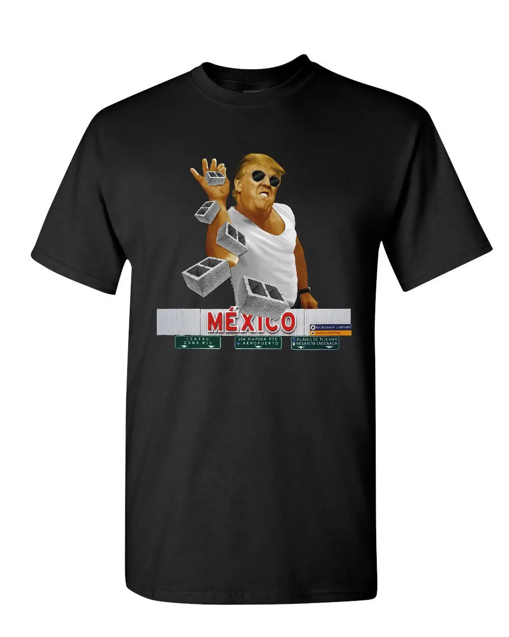 A Pinch of the Wall T-Shirt Trump Salt Bae Immigration Mexico Mens Tee Shirt Cool Casual pride t shirt men Unisex Fashion | Мужская