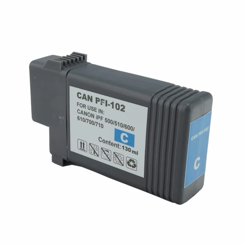 JH PFI-102 многоразовые чернильные картриджи для Canon IPF605/650/655/750/755 чернильный картридж