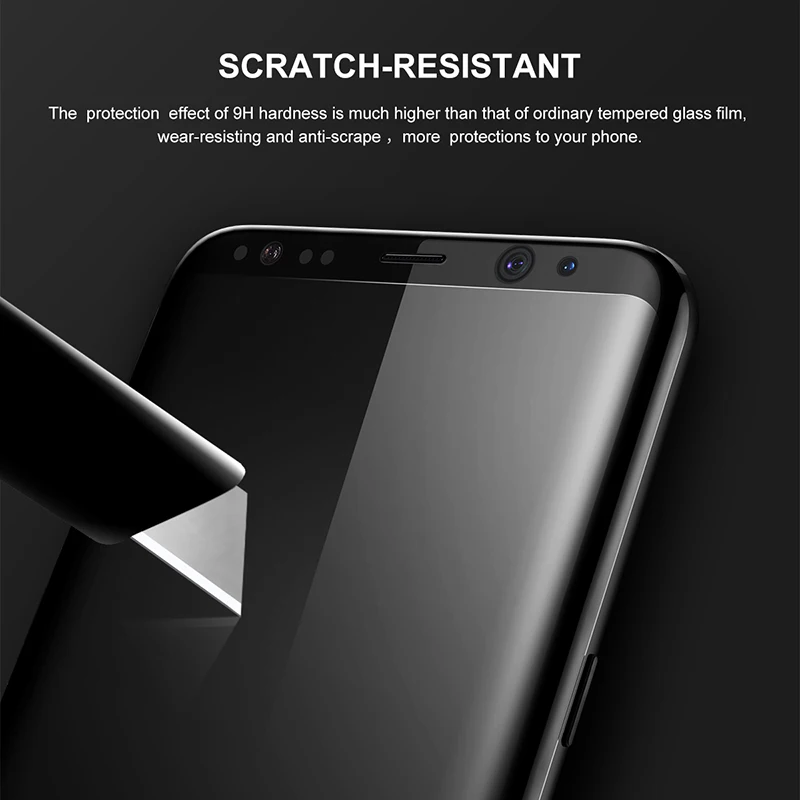 Для samsung galaxy s8 стекло закаленное для S8 Экран Протектор Фильм 3D Полный Защитное