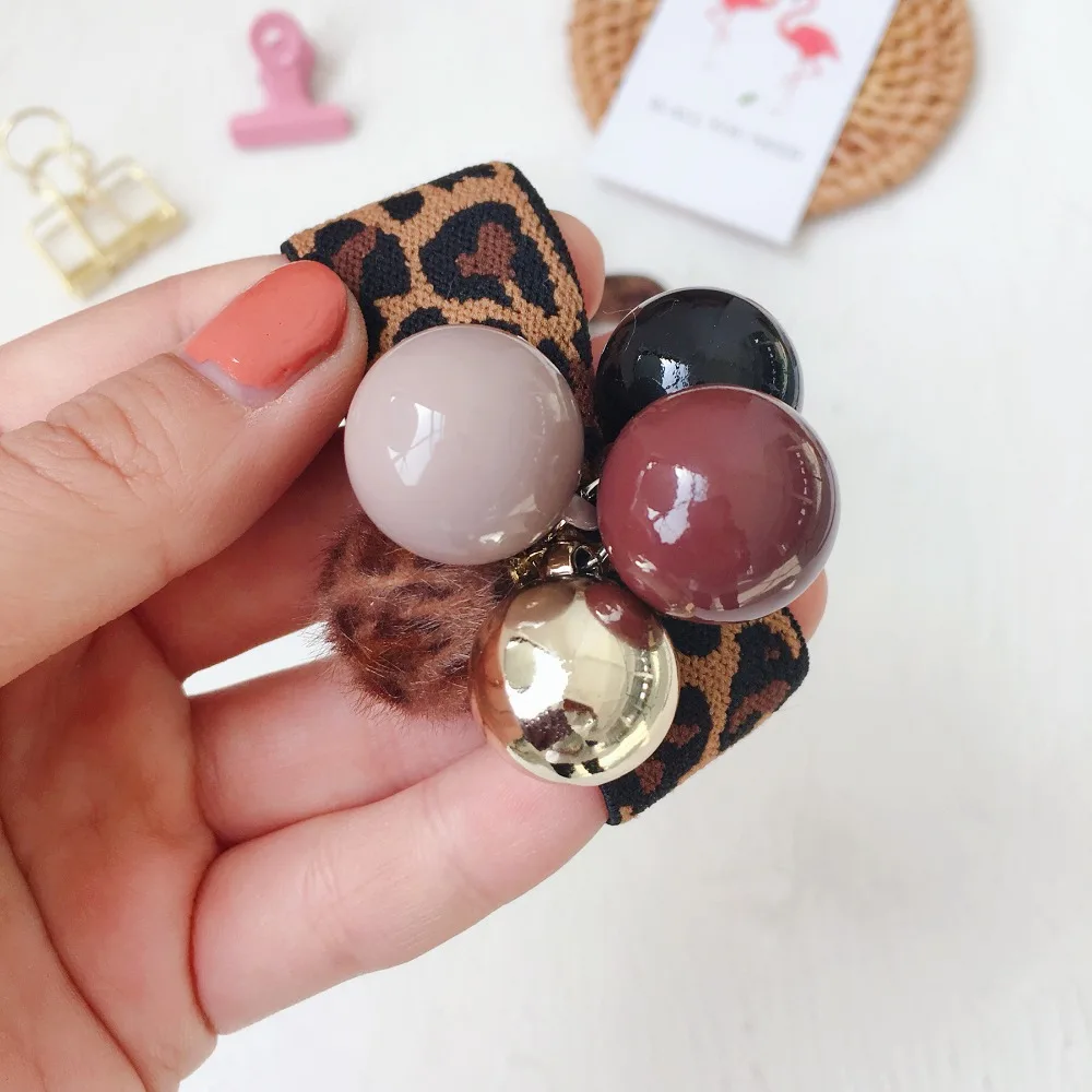 Fashion Pearls Bracelet Good Quality Hair Bands For Women Ponytail Holder Girls Color ball Accessories wholesale |