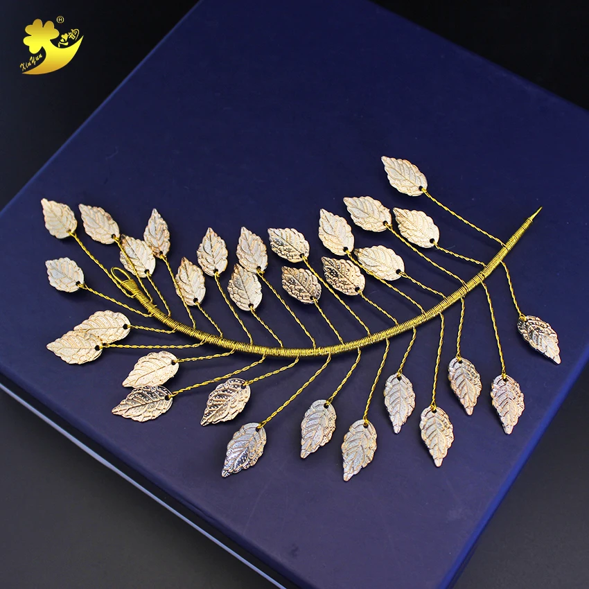 Xinyun женские повязки на голову Модные Bijoux Cheveux элегантные красивые аксессуары блестящие Популярные листья дамы Лидер продаж красивый подарок