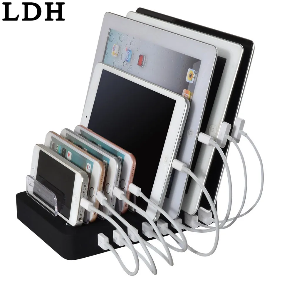LDH 8 портов настольное USB зарядное устройство многофункциональная 19.2A зарядная