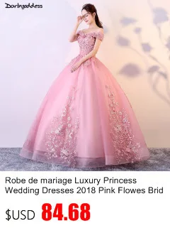 Robe de Mariage сексуальное бальное платье с открытой спиной, кружевные свадебные платья, роскошный светильник, голубые Свадебные платья с бисером, Vestido de Noiva