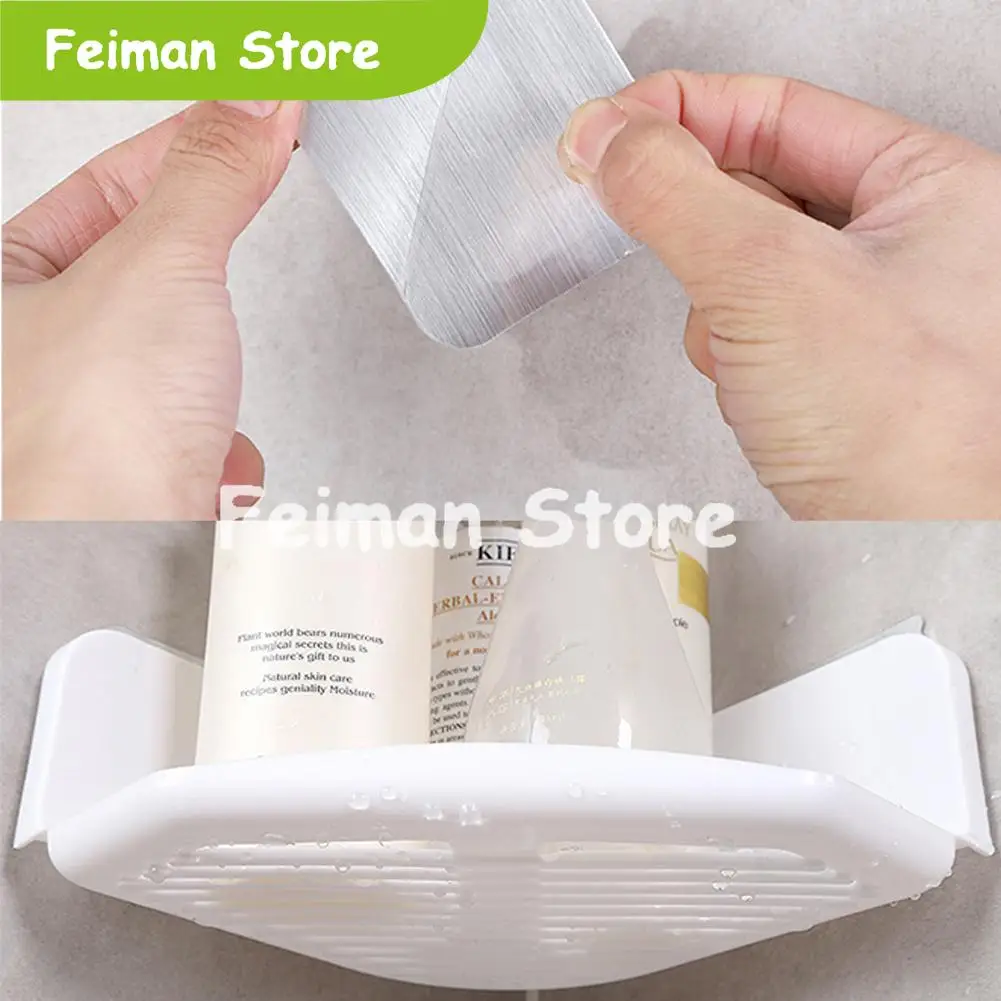 3 Colors Suction Cup Corner Shower Shelf Bathroom Shampoo Holder Kitchen Storage Rack Organizer | Обустройство дома