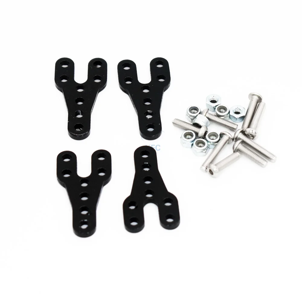 1set Metal Black Shock Mount Lift Kit For 1/10 RC Crawler Car Axial SCX10 SCX-10 | Parts &amp Accs