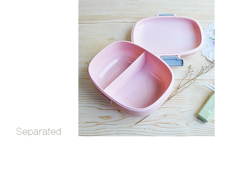 Baispo Microwavable ланч бокс Мода BPA бесплатно Bento box портативный контейнер для хранения еды герметичный ланчбокс для школы и пикника
