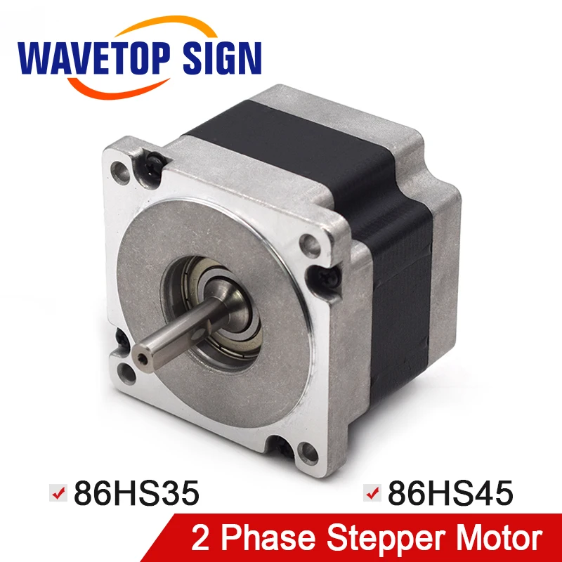 

Leadshine 86HS35 86HS45 2 Phase NEMA 34 Hybrid Stepper Motor with 2.5 N.m 2.8 A length 65 mm shaft 9.525 mm