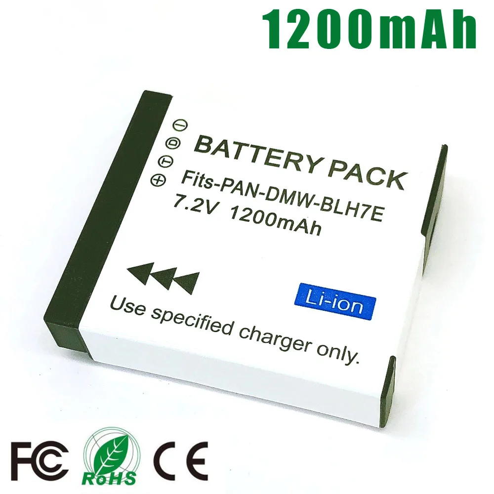 DMW-BLH7E DMW-BLH7 DMW-BLH7PP DMW BLH7 BLH7PP BLH7E Battery for Panasonic Lumix DMC GM5 GM1 GF7 GF8 GF9 LX10 LX15 GX800 bateria