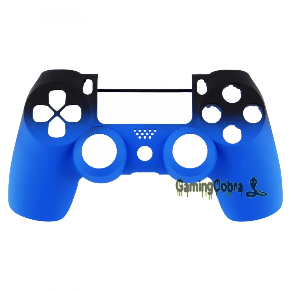 Тени Soft Touch синий(спереди) Корпус в виде ракушки Лицевая панель для PS4 Slim/для PS4 Pro контроллер(JDM-040 JDM-050 JDM-055)-SP4FX11
