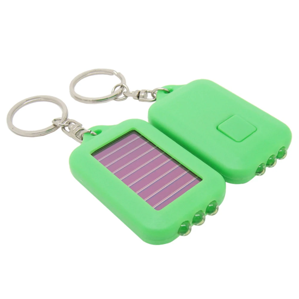 3 LED Solar Power Light Bulb Hiking Climbing Rechargeable Camping Keychain Emergency Outdoor Portable Ring Holder | Лампы и освещение