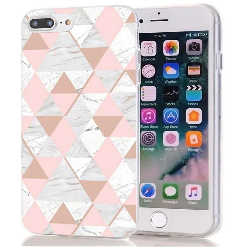 ТПУ Роскошный для iPhone 6 6plus Мягкий чехол дизайн мрамор алмаз 7 8 Plus X XS XR Max Телефон