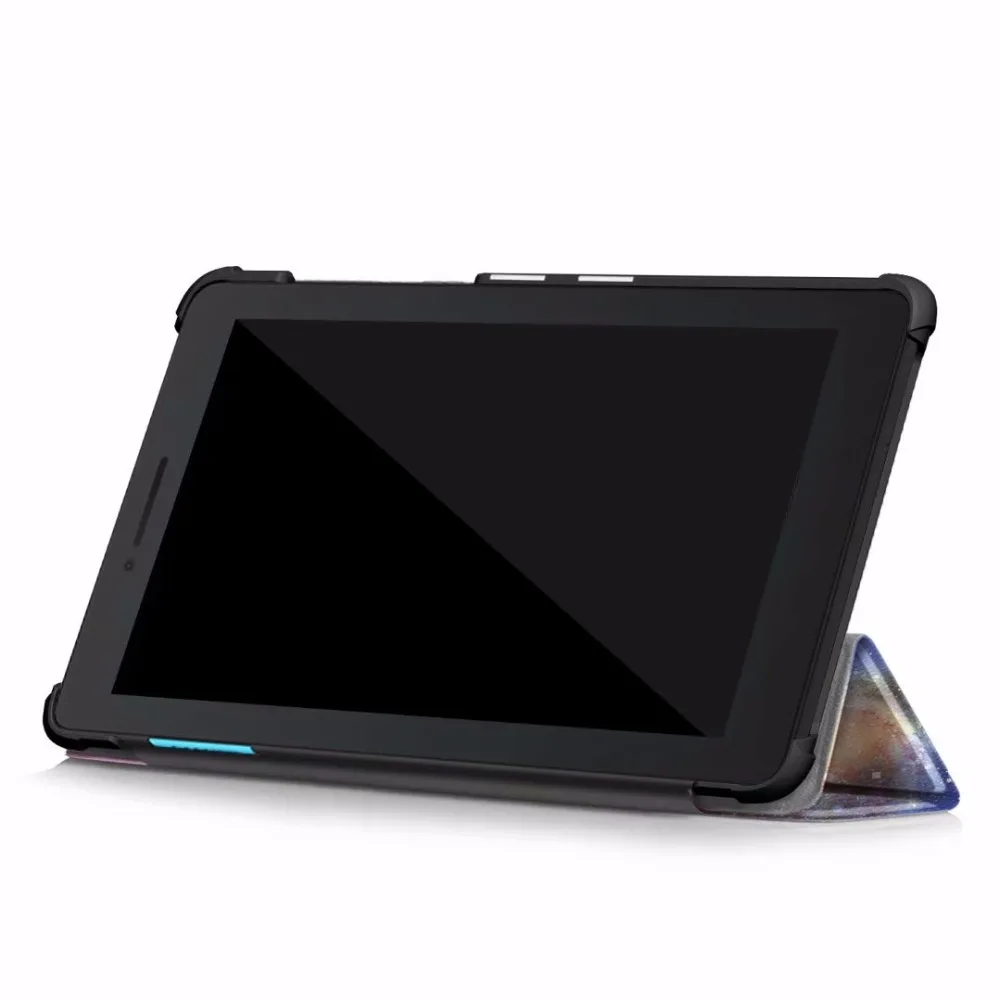 Тонкий магнитный складной чехол для Lenovo Tab E7 E ТБ-7104F защитный из искусственной