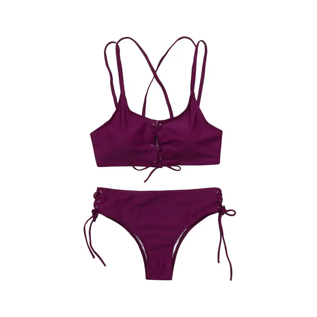 Женский сексуальный спагетти ремень без Рукавов Кружево да купальник сплошной