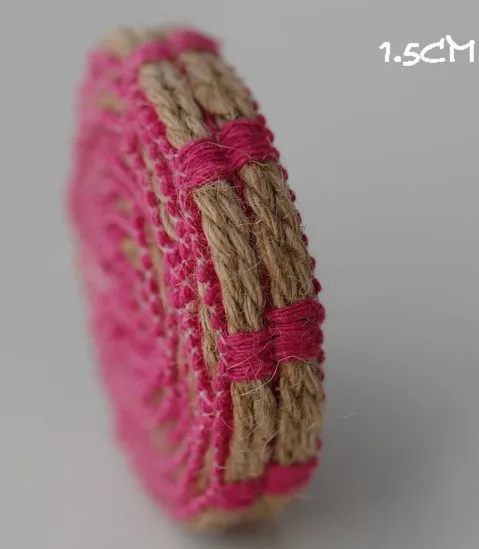 8 видов цветов 15 мм Прекрасный деревенский Плетеный гессенской из натурального