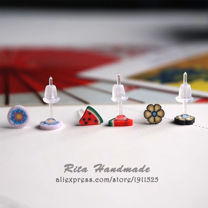 Милые детские украшения серьги-гвоздики в виде арбуза для женщин и девушек милые