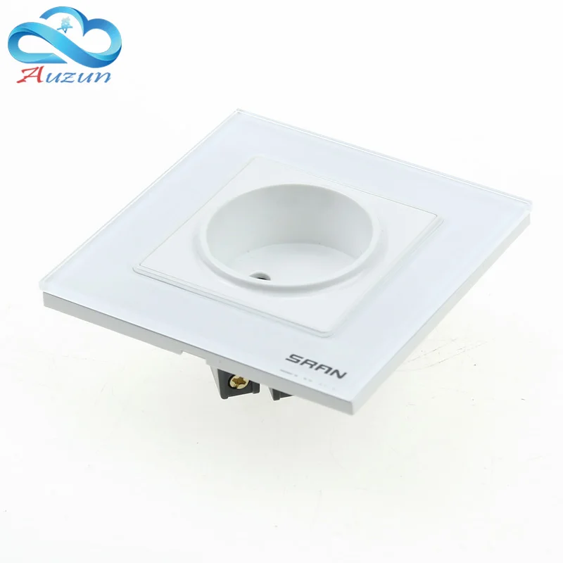 High quality European standard wall export toughened glass socket panel 86 dark switch | Обустройство дома
