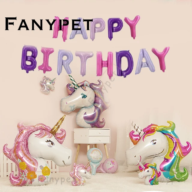 21 шт. воздушные шары с надписью Happy Birthday одноцветные для вечеринки детского душа