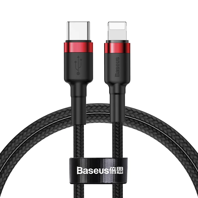 Зарядный кабель usb c lightning для iPhone xs max xr x 8 7 6 plus 5 apple ipad pro быстрая зарядка PD 1 м 18 Вт