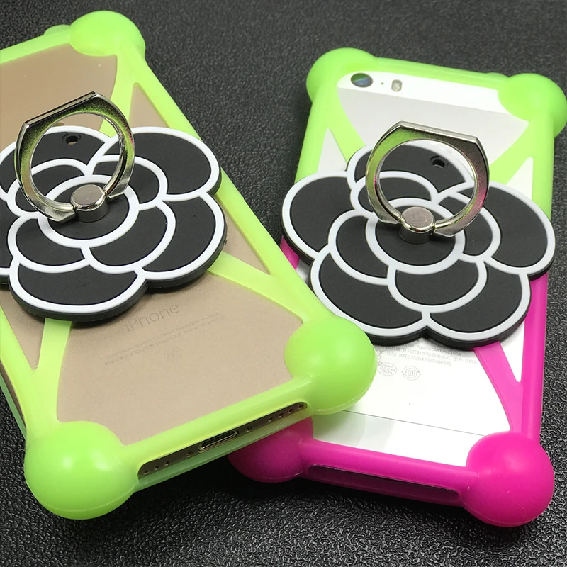 Мягкий силиконовый чехол Camellia 4-6 дюймов универсальный для Iphone Samsung xiaomi huawei HTC и т.