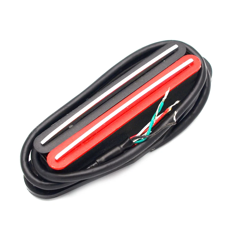 Balck Red w Silver Двойная катушка хамбакер чувствительный ответ и четкий тон сингл-звукосниматель для Электрогитары - Цвет: Balck Red w Silver
