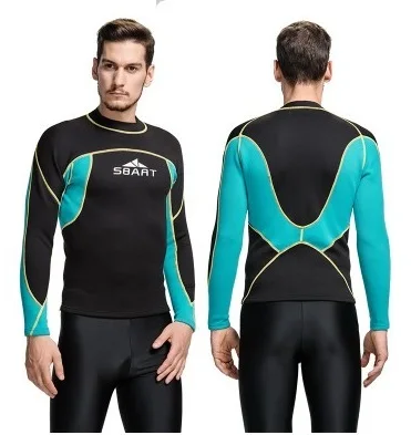 

2MM Men Snorkeling Spearfishing Hunt Surfing Rash Guard Quick-Dry Diving Suit Nylon Clothing Tight Shirts Tops Wetsuit Swimwear