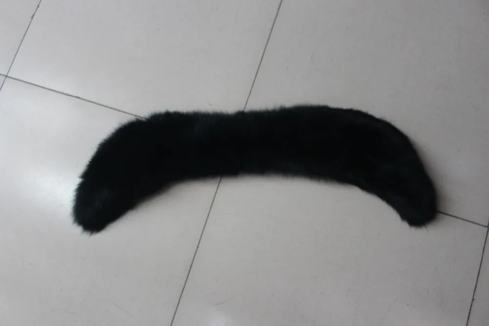Linhaoshengyue 80 см длинный воротник из меха лисы