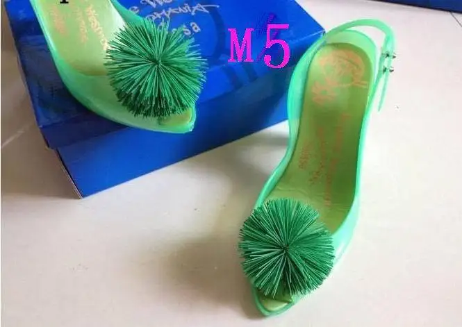 Melissa brushy Women's plastic jelly high-heel shoes M456 | Обувь